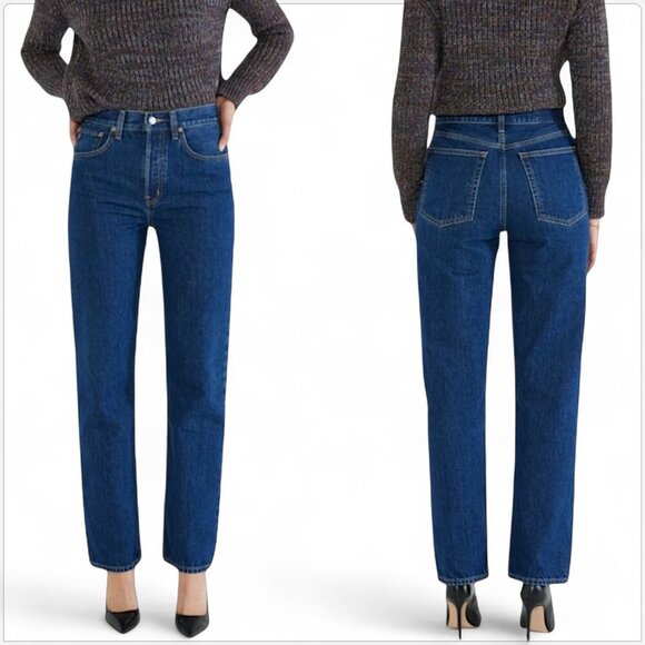 Etica Carine High Waist Straight Jeans in Twilight Hi Rise Denim NWT New 27 - Picture 1 of 6